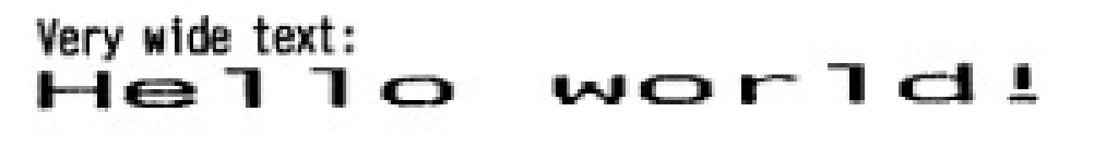 Print larger or smaller text on a thermal receipt printer