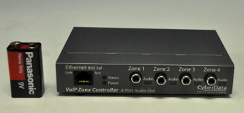 Front view - CyberData 4 port Zone Controller