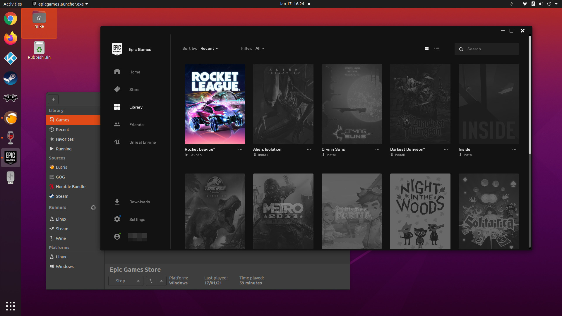How to install Epic Games Store on Linux 